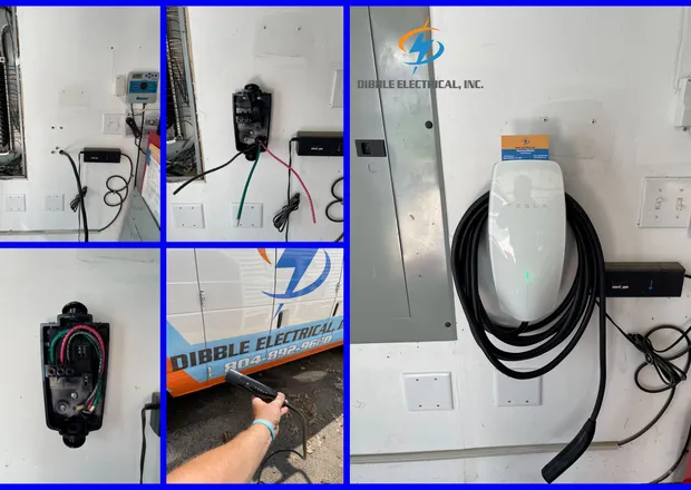 New outlet and switch installation by Dibble Electrical in a Central Virginia home