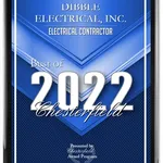 Best of Chesterfield 2022 award for Dibble Electrical